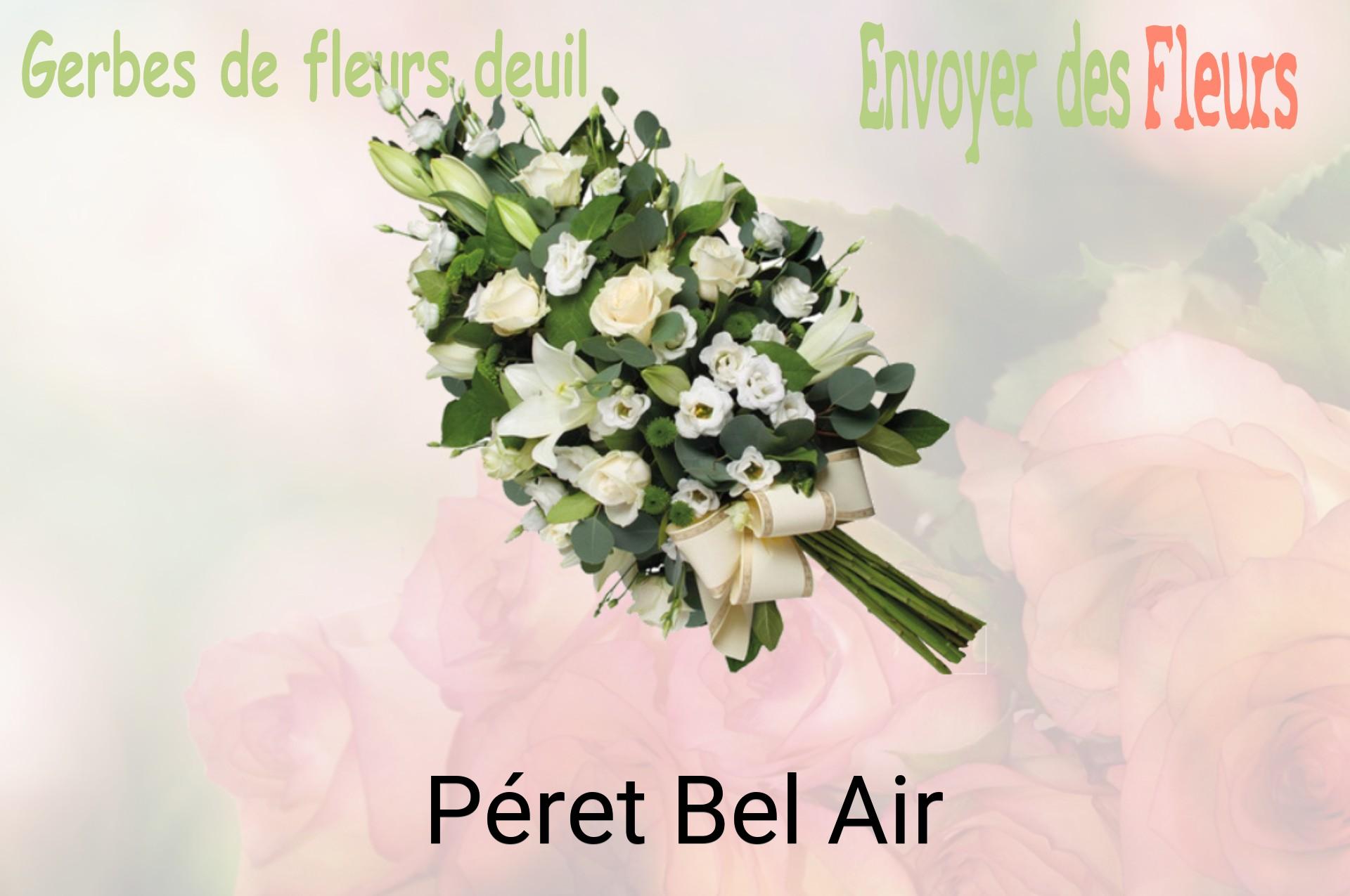Gerbe de fleurs de deuil livrée à Péret-Bel-Air
